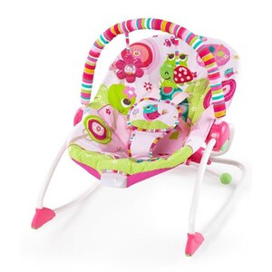 Balansoar 2in1 BRIGHT STARTS Raspberry Garden 10125, 0 luni+, roz-verde deschis Balansoar 2in1 BRIGHT STARTS Raspberry Garden 10125, 0 luni+, roz-verde deschis