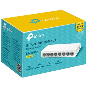 Switch TP-LINK LS1008, 8 porturi Ethernet, alb Switch TP-LINK LS1008, 8 porturi Ethernet, alb