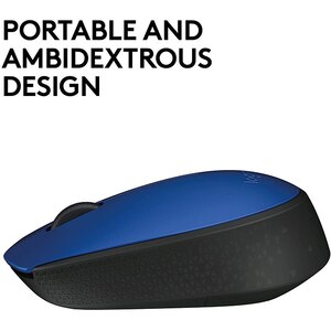 Mouse Wireless LOGITECH M171, 1000 dpi, albastru Mouse Wireless LOGITECH M171, 1000 dpi, albastru