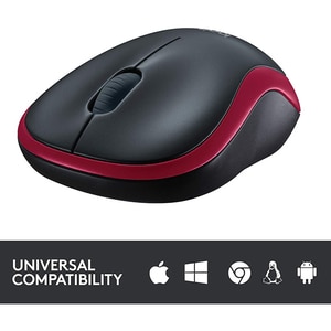 Mouse Wireless LOGITECH M185, 1000 dpi, rosu Mouse Wireless LOGITECH M185, 1000 dpi, rosu