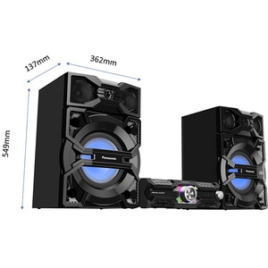 Sistem audio PANASONIC SC-MAX3500EK, 2400W, Bluetooth, USB, CD, Radio FM, Full Karaoke, negru Sistem audio PANASONIC SC-MAX3500EK, 2400W, Bluetooth, USB, CD, Radio FM, Full Karaoke, negru