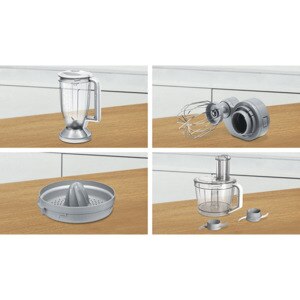 Robot de bucatarie BOSCH MultiTalent 8 MC812W620, vas 3.9l, blender 1.5l, 1100W, alb-gri Robot de bucatarie BOSCH MultiTalent 8 MC812W620, vas 3.9l, blender 1.5l, 1100W, alb-gri