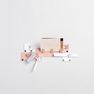Cuier perete TETRIS, 17 cm, roz, 3 piese Cuier perete TETRIS, 17 cm, roz, 3 piese
