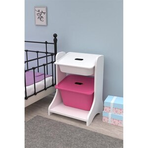 Dulap cutii depozitare OLIVYA, 44 x 35 x 60 cm, alb-roz, 2 cutii Dulap cutii depozitare OLIVYA, 44 x 35 x 60 cm, alb-roz, 2 cutii