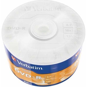 DVD-R VERBATIM 43791, 16x, 4.7GB, 50buc DVD-R VERBATIM 43791, 16x, 4.7GB, 50buc