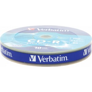 CD-R VERBATIM 43725, 52x, 700MB, 10buc CD-R VERBATIM 43725, 52x, 700MB, 10buc