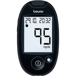 Glucometru BEURER GL44 LEAN, 10 ace, 480 memorii, negru Glucometru BEURER GL44 LEAN, 10 ace, 480 memorii, negru