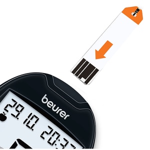 Glucometru BEURER GL44 LEAN, 10 ace, 480 memorii, negru Glucometru BEURER GL44 LEAN, 10 ace, 480 memorii, negru