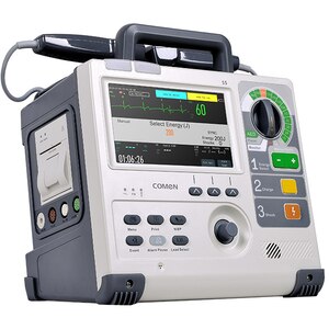 Defibrilator configutatie standard COMEN S5, Acumulator Li-Ion, IBP, printer, crem Defibrilator configutatie standard COMEN S5, Acumulator Li-Ion, IBP, printer, crem