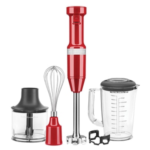 Mixer vertical KITCHENAID 5KHBV83EER, 1l, 180W, viteza variabila, rosu-negru Mixer vertical KITCHENAID 5KHBV83EER, 1l, 180W, viteza variabila, rosu-negru