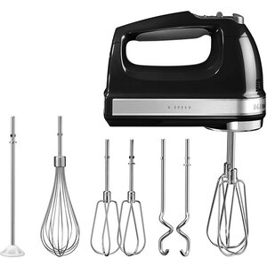 Mixer de mana KITCHENAID 5KHM9212EOB, 85W, 9 trepte viteza, negru lucios-argintiu Mixer de mana KITCHENAID 5KHM9212EOB, 85W, 9 trepte viteza, negru lucios-argintiu