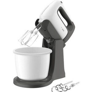 Mixer cu bol TEFAL Prep'Mix+ HT464138, 2.5l, 500W, 5 trepte viteza, alb-gri Mixer cu bol TEFAL Prep'Mix+ HT464138, 2.5l, 500W, 5 trepte viteza, alb-gri