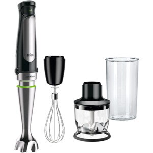 Mixer vertical BRAUN Multiquick MQ7025X, 0.6l, 1000W, viteza variabila, argintiu-negru Mixer vertical BRAUN Multiquick MQ7025X, 0.6l, 1000W, viteza variabila, argintiu-negru
