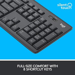 Kit tastatura si mouse Wireless LOGITECH MK295 Silent, USB, grafit Kit tastatura si mouse Wireless LOGITECH MK295 Silent, USB, grafit