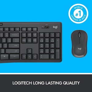 Kit tastatura si mouse Wireless LOGITECH MK295 Silent, USB, grafit Kit tastatura si mouse Wireless LOGITECH MK295 Silent, USB, grafit
