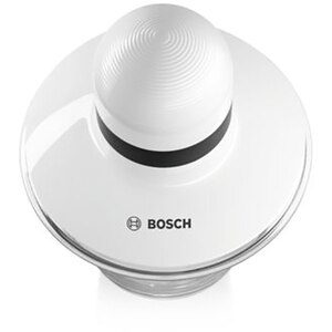 Mini tocator BOSCH MMR08A1, 0.8l, 400W, 1 treapta viteza, alb-negru Mini tocator BOSCH MMR08A1, 0.8l, 400W, 1 treapta viteza, alb-negru