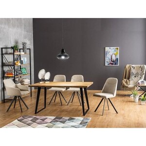 Masa bucatarie Falcon, 8 persoane, furnir stejar-negru, 150 x 90 cm Masa bucatarie Falcon, 8 persoane, furnir stejar-negru, 150 x 90 cm