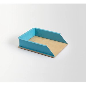 Tavita documente SPIN Cora Boxxit Small, metal-lemn, cyan Tavita documente SPIN Cora Boxxit Small, metal-lemn, cyan