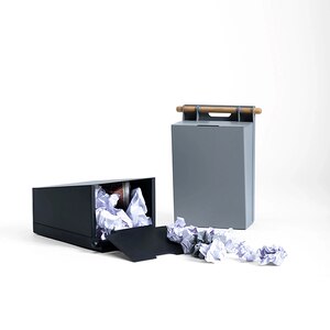 Cos pentru hartie SPIN Cora, metal, negru Cos pentru hartie SPIN Cora, metal, negru
