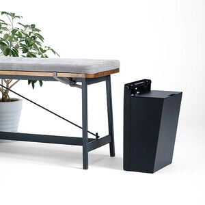 Cos pentru hartie SPIN Cora, metal, negru Cos pentru hartie SPIN Cora, metal, negru