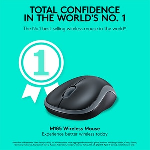 Mouse Wireless LOGITECH M185, 1000 dpi, albastru Mouse Wireless LOGITECH M185, 1000 dpi, albastru