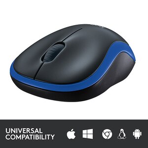 Mouse Wireless LOGITECH M185, 1000 dpi, albastru Mouse Wireless LOGITECH M185, 1000 dpi, albastru