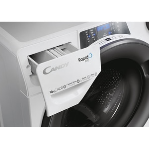Masina de spalat rufe frontala CANDY RP 4106BWMR/1-S, Wi-Fi, 10 kg, 1400rpm, Clasa A, alb Masina de spalat rufe frontala CANDY RP 4106BWMR/1-S, Wi-Fi, 10 kg, 1400rpm, Clasa A, alb