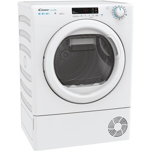 Uscator de rufe slim CANDY CSO4H7A2DE-S, Pompa de caldura, 7 kg, 14 programe, Clasa E, Wi-Fi, alb Uscator de rufe slim CANDY CSO4H7A2DE-S, Pompa de caldura, 7 kg, 14 programe, Clasa E, Wi-Fi, alb