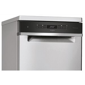 Masina de spalat vase independenta WHIRLPOOL WSFO3T1256PCX, 6th sense, 10 seturi, 8 programe, 45 cm, Clasa E, inox Masina de spalat vase independenta WHIRLPOOL WSFO3T1256PCX, 6th sense, 10 seturi, 8 programe, 45 cm, Clasa E, inox
