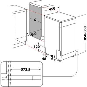 Masina de spalat vase independenta WHIRLPOOL WSFO3T1256PCX, 6th sense, 10 seturi, 8 programe, 45 cm, Clasa E, inox Masina de spalat vase independenta WHIRLPOOL WSFO3T1256PCX, 6th sense, 10 seturi, 8 programe, 45 cm, Clasa E, inox
