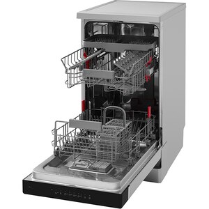 Masina de spalat vase independenta WHIRLPOOL WSFO3T1256PCX, 6th sense, 10 seturi, 8 programe, 45 cm, Clasa E, inox Masina de spalat vase independenta WHIRLPOOL WSFO3T1256PCX, 6th sense, 10 seturi, 8 programe, 45 cm, Clasa E, inox