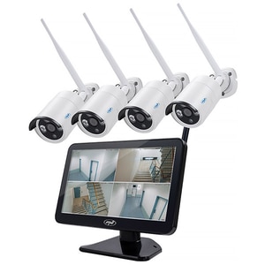 Kit supraveghere video PNI HSWIFI650, 4 camere Full HD, 4 canale, negru Kit supraveghere video PNI HSWIFI650, 4 camere Full HD, 4 canale, negru