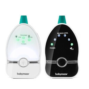 Monitor audio cu lampa de veghe BABYMOOV Easy Care A014015, alb-negru Monitor audio cu lampa de veghe BABYMOOV Easy Care A014015, alb-negru