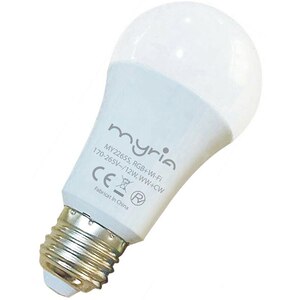 Bec LED Smart MYRIA MY2265S, E27, 12W, Bluetooth, Dimabil, Wi-Fi, lumina variabila, compatibil Alexa, Google Assistant Bec LED Smart MYRIA MY2265S, E27, 12W, Bluetooth, Dimabil, Wi-Fi, lumina variabila, compatibil Alexa, Google Assistant