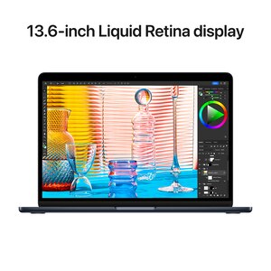 Laptop APPLE MacBook Air 13 mly33ze/a, Apple M2, 13.6" Retina Display, 8GB, SSD 256GB, 8-core GPU, macOS Monterey, Midnight, Tastatura layout INT Laptop APPLE MacBook Air 13 mly33ze/a, Apple M2, 13.6" Retina Display, 8GB, SSD 256GB, 8-core GPU, macOS Monterey, Midnight, Tastatura layout INT