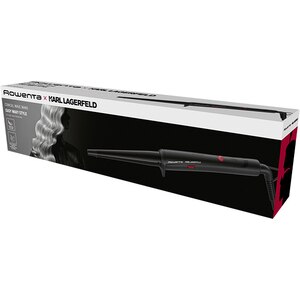 Ondulator ROWENTA X Karl Lagerfeld CF324LF0, 200 grade, invelis Keratin&Glow, negru Ondulator ROWENTA X Karl Lagerfeld CF324LF0, 200 grade, invelis Keratin&Glow, negru
