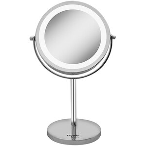 Oglinda cosmetica cu iluminare MYRIA MY4830, 17cm, argintiu Oglinda cosmetica cu iluminare MYRIA MY4830, 17cm, argintiu