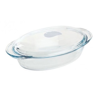 Vas termorezistent cu capac PASABAHCE Borcam, 34x19.5cm, sticla, transparent Vas termorezistent cu capac PASABAHCE Borcam, 34x19.5cm, sticla, transparent