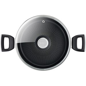 Cratita cu capac TEFAL Unlimited G2554672, 5.2l, 24cm, aluminiu, negru Cratita cu capac TEFAL Unlimited G2554672, 5.2l, 24cm, aluminiu, negru