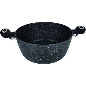 Oala cu capac MYRIA MY4427, 4l, 24cm, aluminiu, negru Oala cu capac MYRIA MY4427, 4l, 24cm, aluminiu, negru