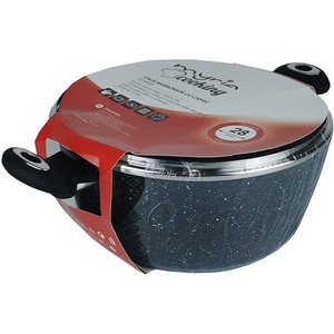 Oala cu capac MYRIA MY4428, 6l, 28cm, aluminiu, negru Oala cu capac MYRIA MY4428, 6l, 28cm, aluminiu, negru