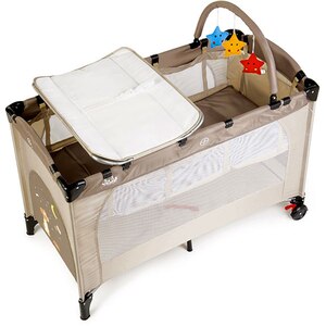 Patut JUJU Sleepy Baby - Sweet Dreams JU7940, 0 luni+, bej-negru Patut JUJU Sleepy Baby - Sweet Dreams JU7940, 0 luni+, bej-negru