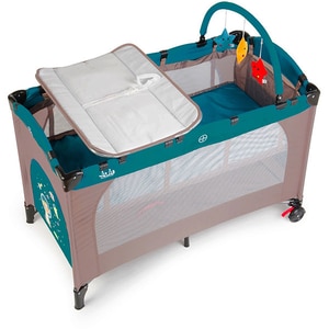 Patut JUJU Sleepy Baby - Space Doggy JU7950, 0 luni+, bej-turcoaz Patut JUJU Sleepy Baby - Space Doggy JU7950, 0 luni+, bej-turcoaz