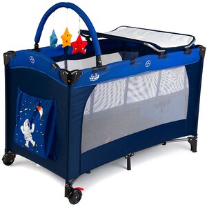 Patut JUJU Sleepy Baby - Space Adventure JU7960, 0 luni+, albastru-bleumarin Patut JUJU Sleepy Baby - Space Adventure JU7960, 0 luni+, albastru-bleumarin