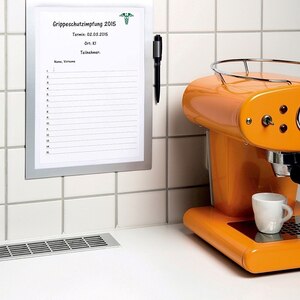 Display magnetic DURABLE Note, A4, 1 bucata, argintiu Display magnetic DURABLE Note, A4, 1 bucata, argintiu
