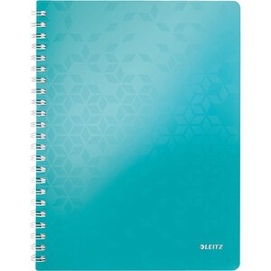 Caiet de birou LEITZ, matematica, A4, 80 file, legatura spirala, turcoaz Caiet de birou LEITZ, matematica, A4, 80 file, legatura spirala, turcoaz