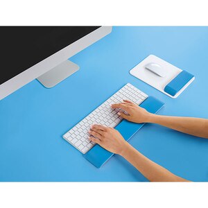 Suport tastatura LEITZ Ergo WOW 65230036, alb-albastru Suport tastatura LEITZ Ergo WOW 65230036, alb-albastru
