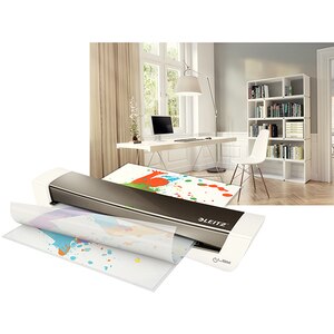 Laminator LEITZ iLAM Home Office, A3, kit folii laminare inclus, argintiu Laminator LEITZ iLAM Home Office, A3, kit folii laminare inclus, argintiu