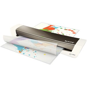 Laminator LEITZ iLAM Home Office, A3, kit folii laminare inclus, argintiu Laminator LEITZ iLAM Home Office, A3, kit folii laminare inclus, argintiu