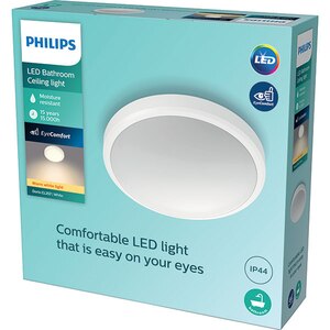 Plafoniera LED PHILIPS DORIS 8718699758882, 17W, 1500lm, lumina calda, alb Plafoniera LED PHILIPS DORIS 8718699758882, 17W, 1500lm, lumina calda, alb
